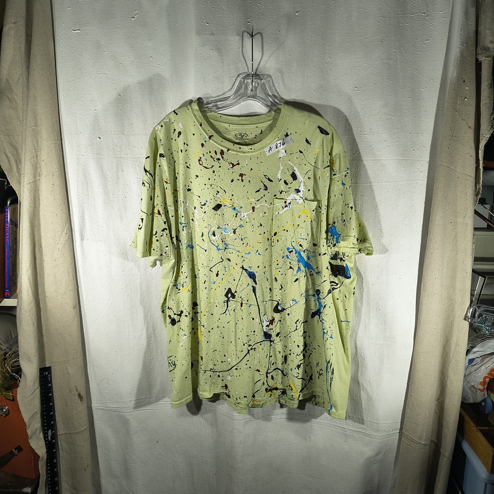 Timothy Designs Men's XXL Mint Green T Shirt W/Unique Street Wear Art Design